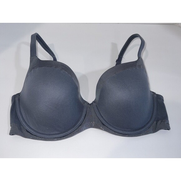 Victoria Secret Body Bra 34D Gray Lined Demi Underwire Sexy Comfortable - Picture 1 of 6